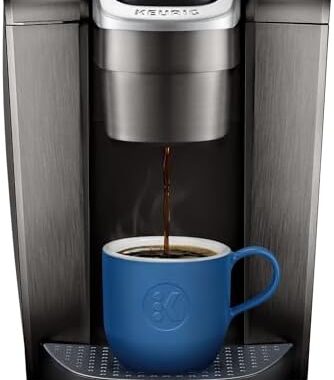 Keurig K-Elite Single Serve K-Cup Pod Coffee Maker, with Strength and Temperature Control, Iced Coffee Capability, 8 to 12oz Brew Size, Programmable, Brushed Slate