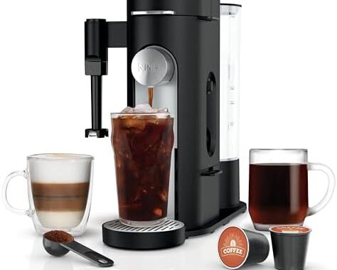 Ninja | Coffee Maker | Single Serve |Brew with Coffee Pods & Grounds| Compatible with K-Cup Coffee Pods | 4 Brew Styles, up to 24oz Cup Sizes & 56oz Removable Reservoir | Black | PB051